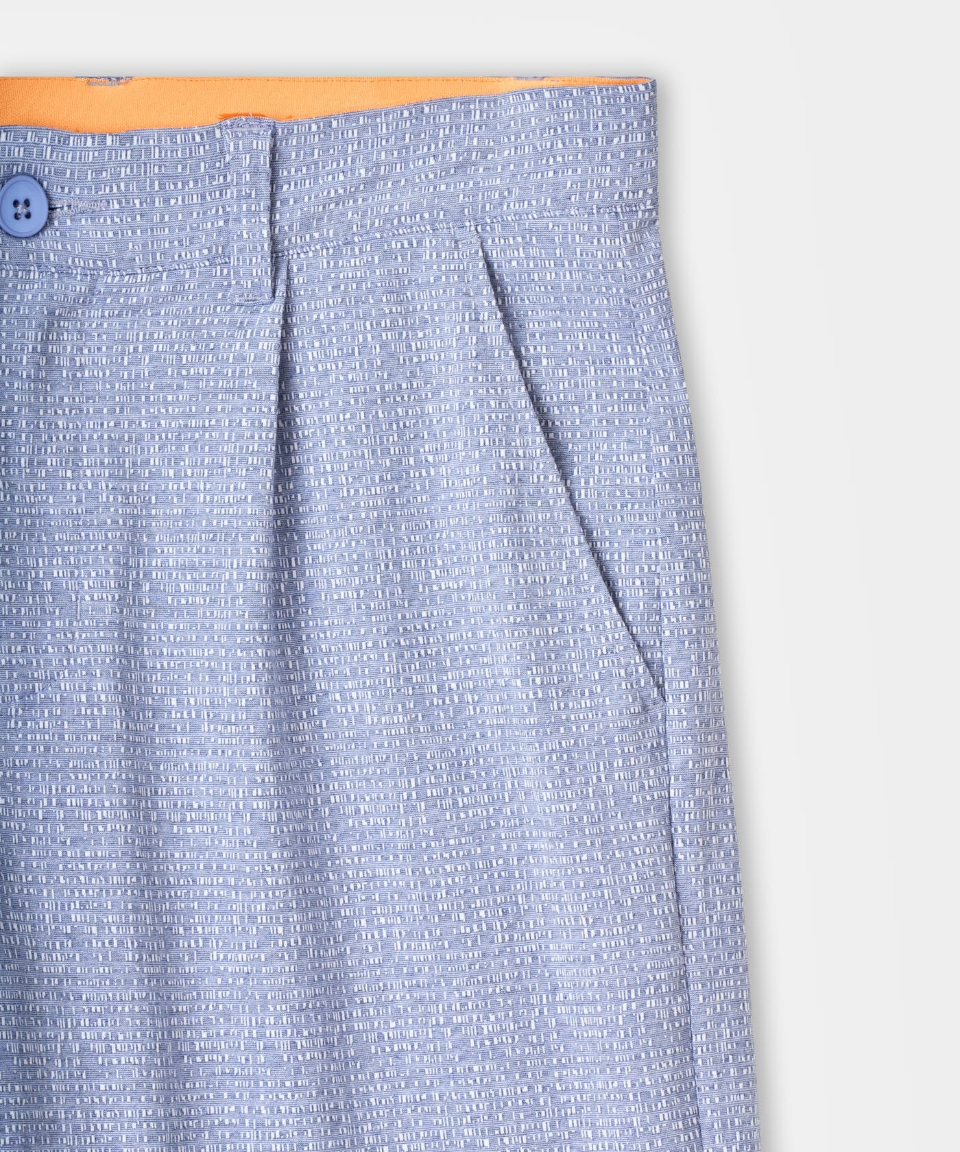 Ridgeweave Pleated Shorts - Blue flatlay 02