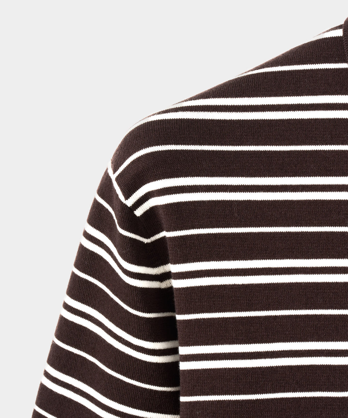Dunes Striped Knit Shirt - Brown