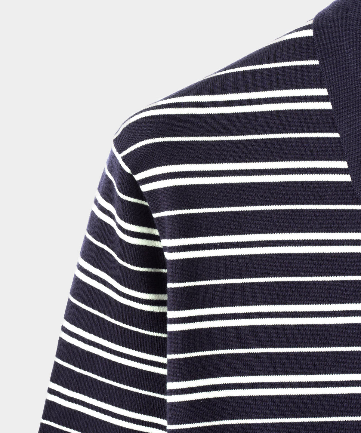 Dunes Striped Knit Shirt - Navy