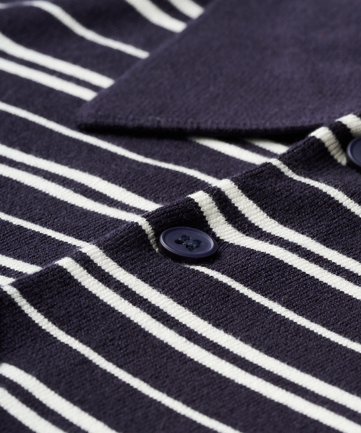 Dunes Striped Knit Shirt - Navy