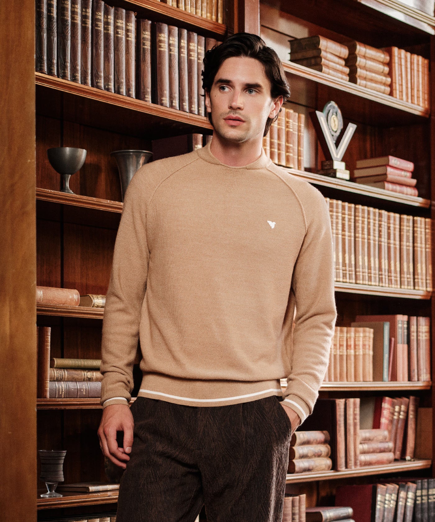 Flow Light Bomber Neck - Camel