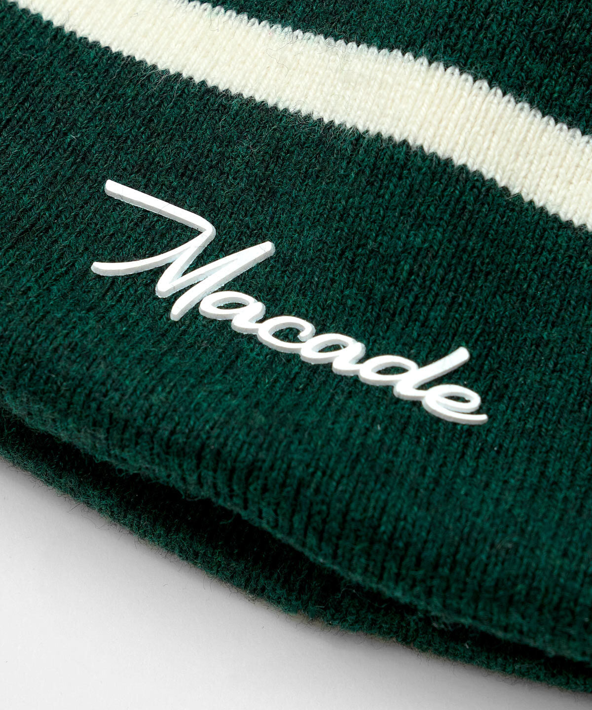 Green Cashmere Blend Beanie Macade Golf