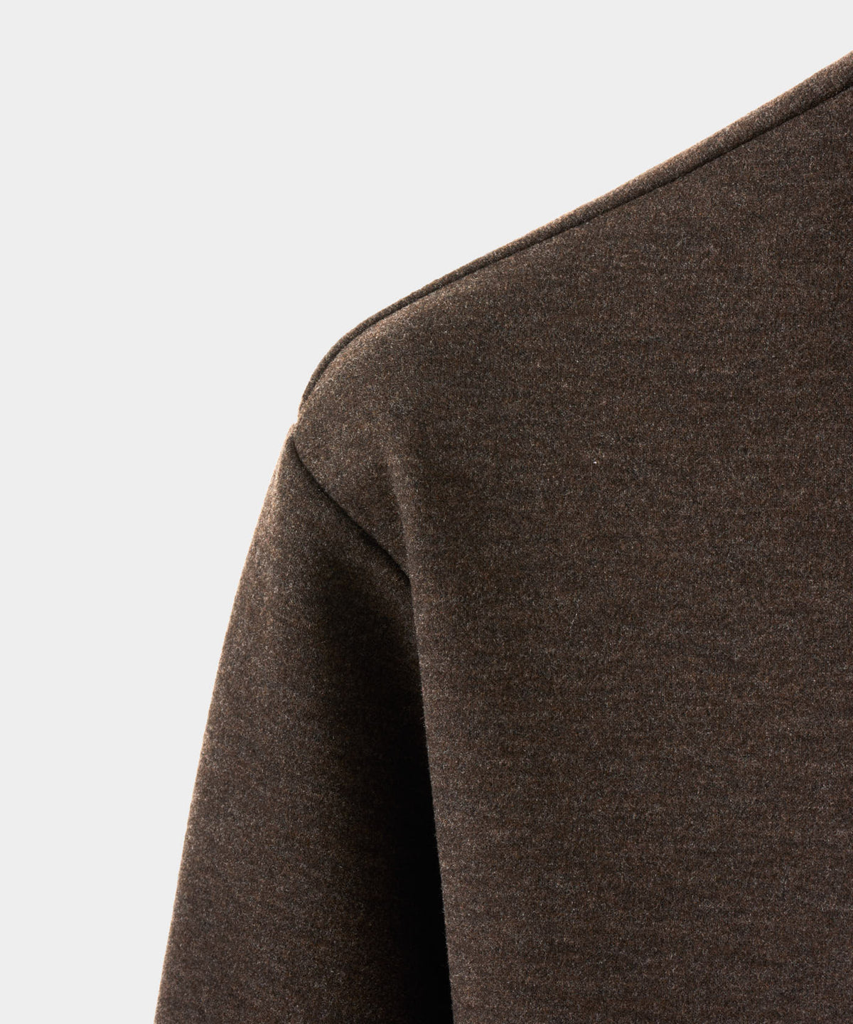 Hayes Long Sleeve Zip Polo - Brown