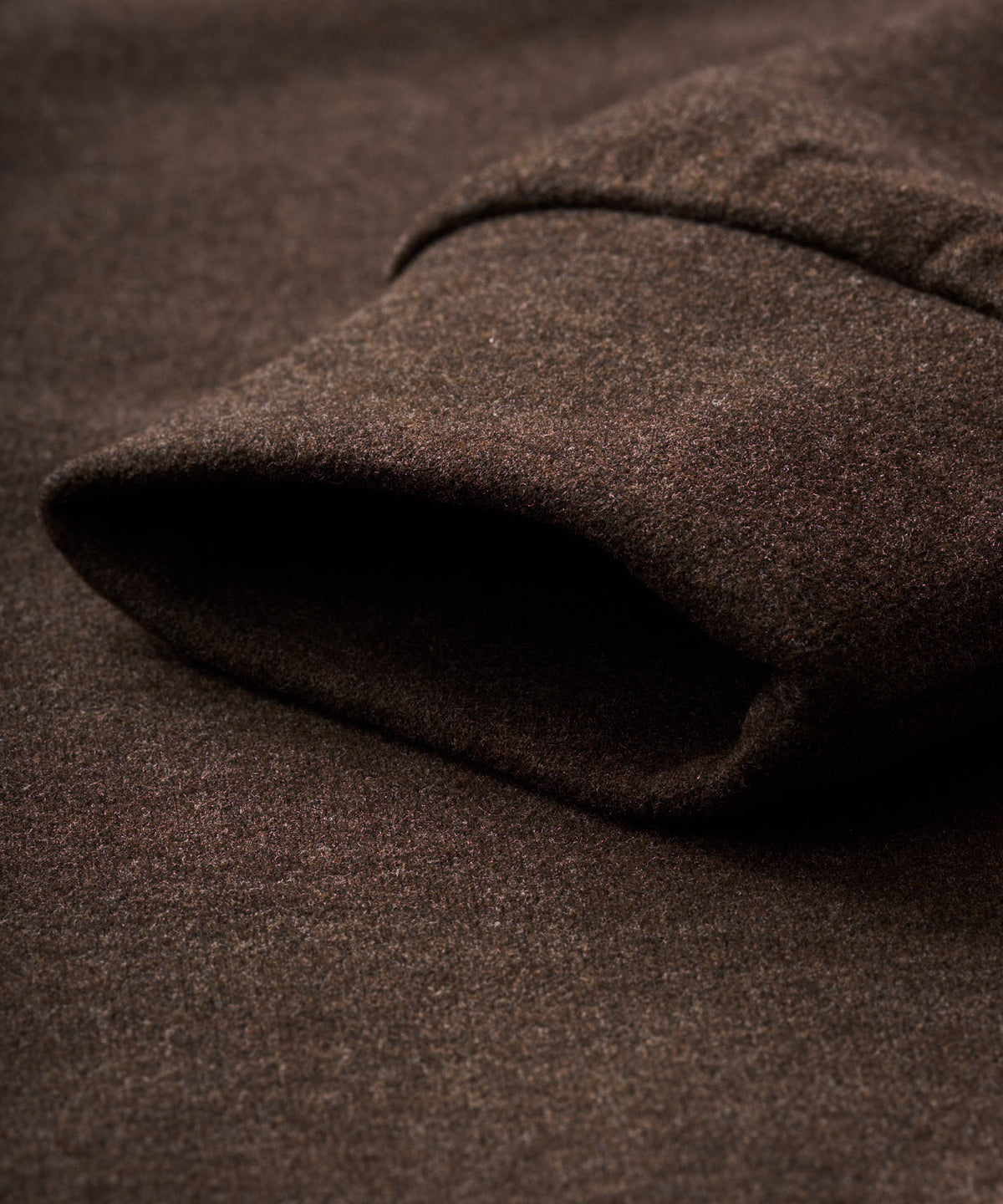 Hayes Long Sleeve Zip Polo - Brown