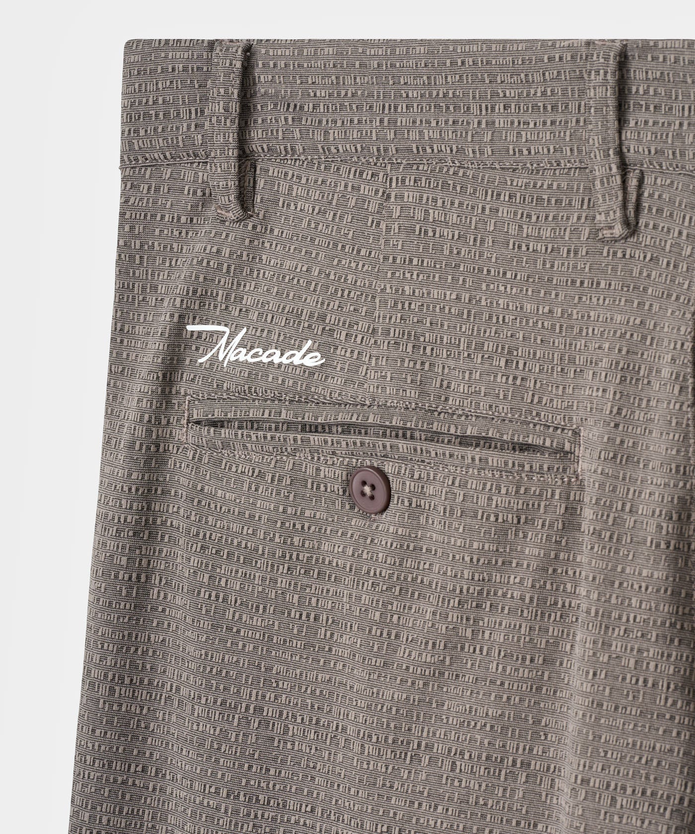 Ridgeweave Pleated Shorts - Jet Grey flatlay 06