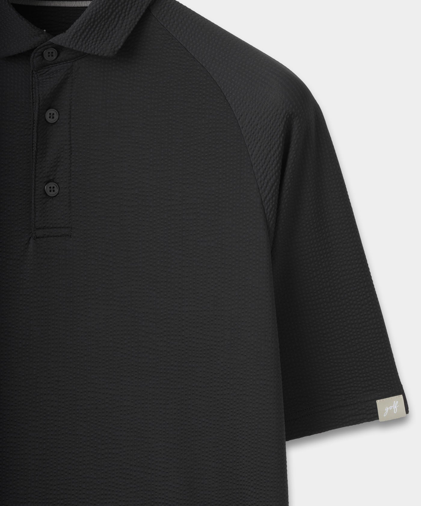 Lightweight Black Seersucker Shirt