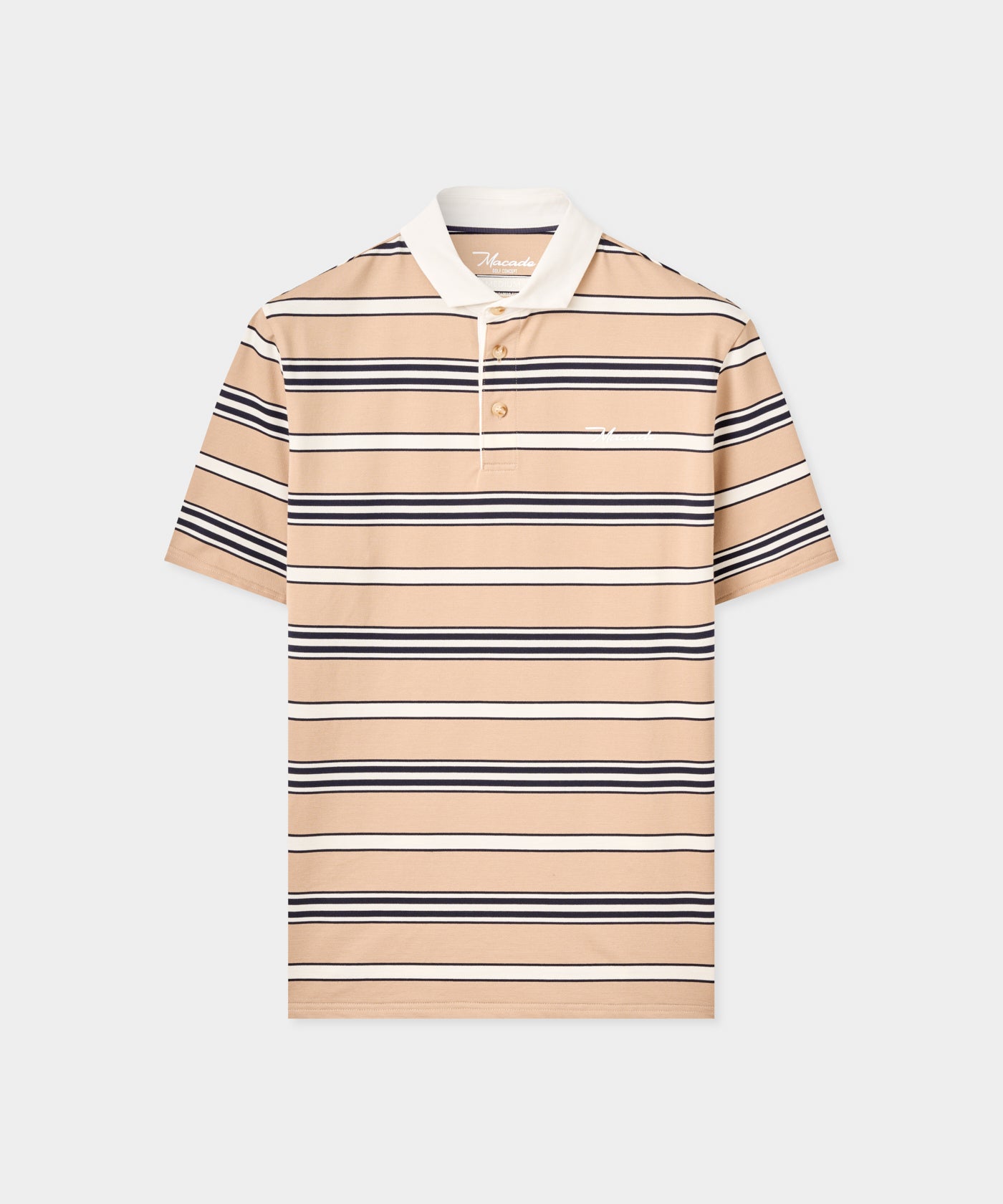 Striped Script Shirt - Beige