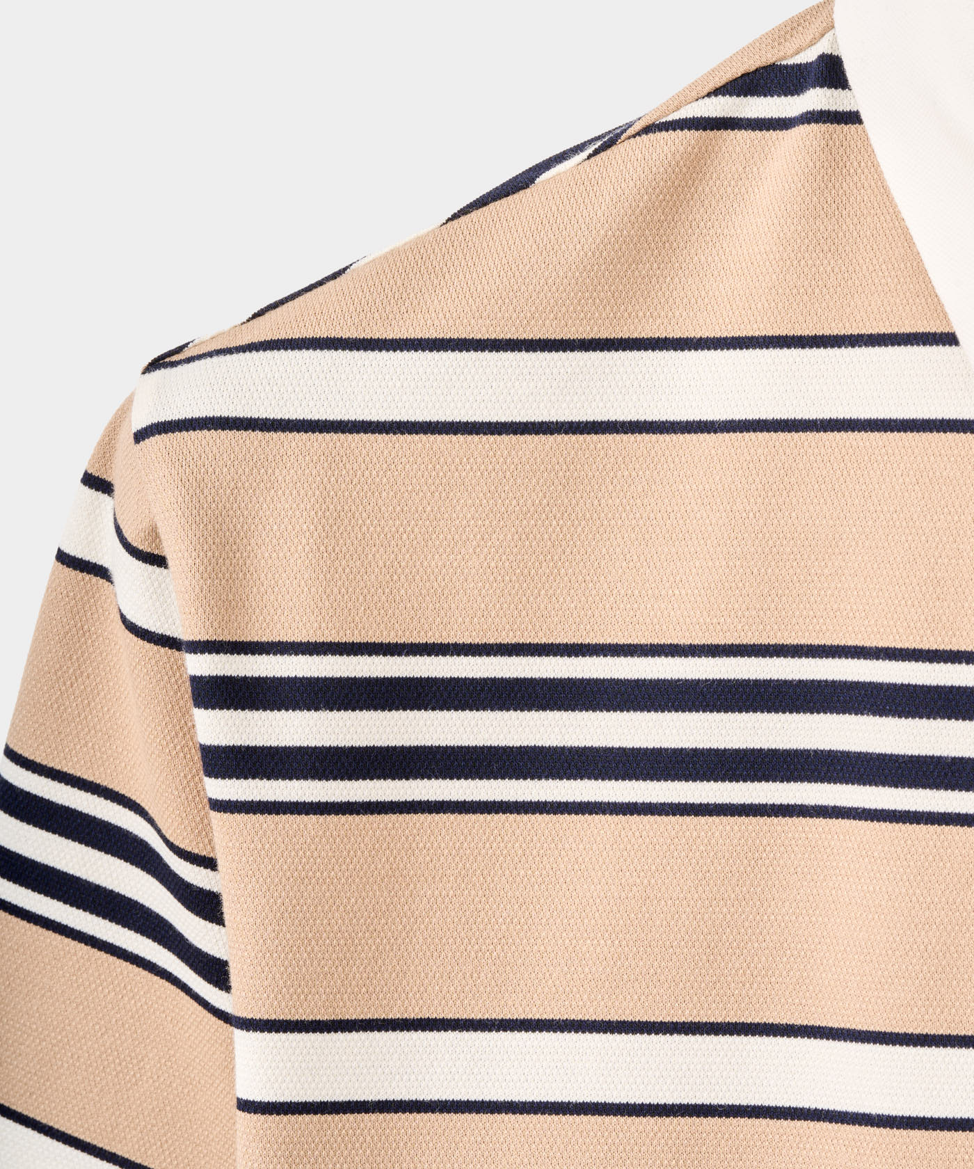 Striped Script Shirt - Beige