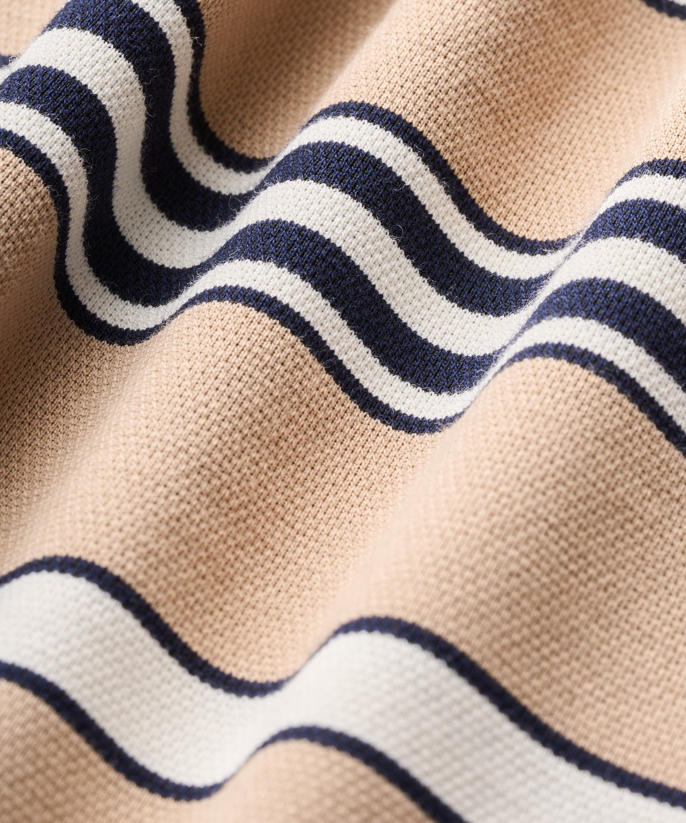 Striped Script Shirt - Beige