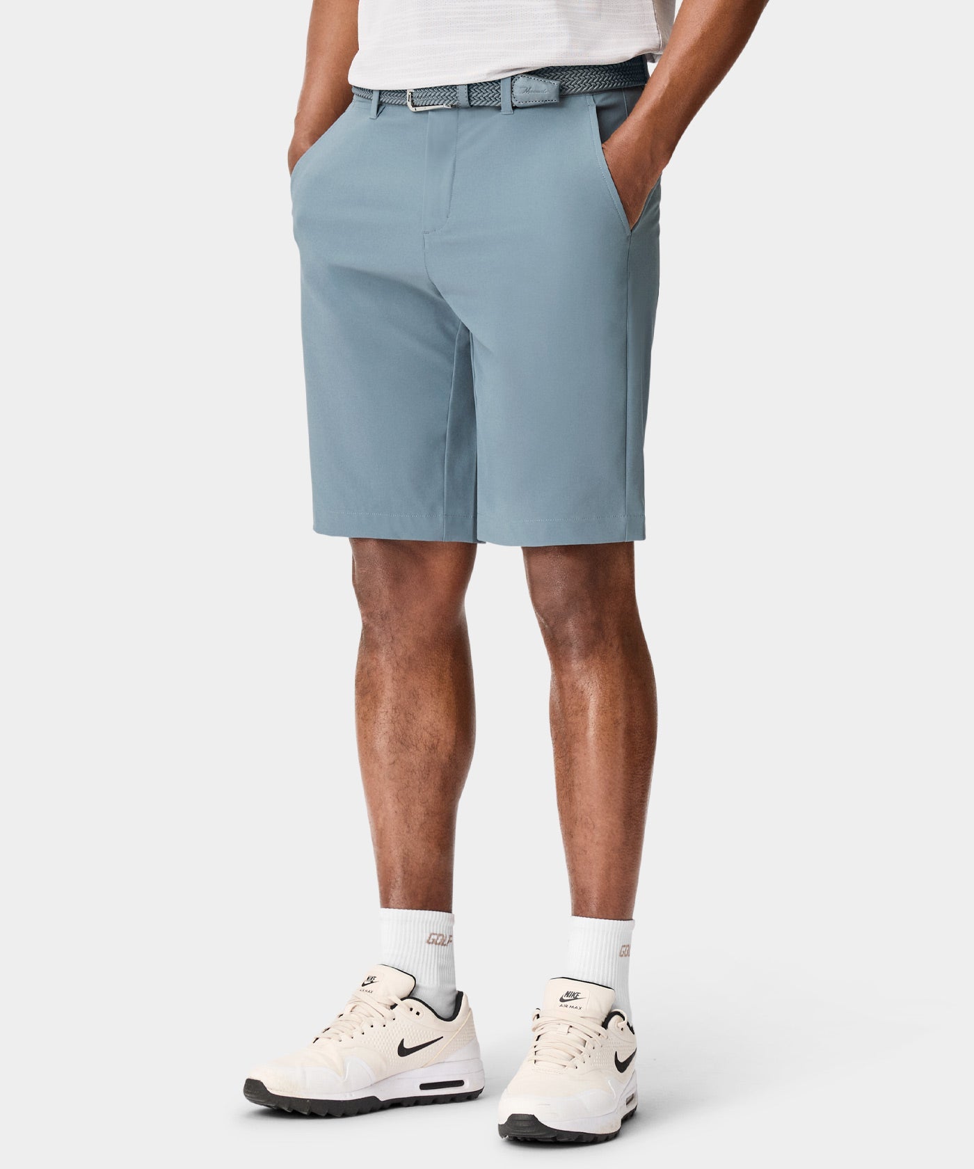Four-Way Stretch Shorts - Stone Blue