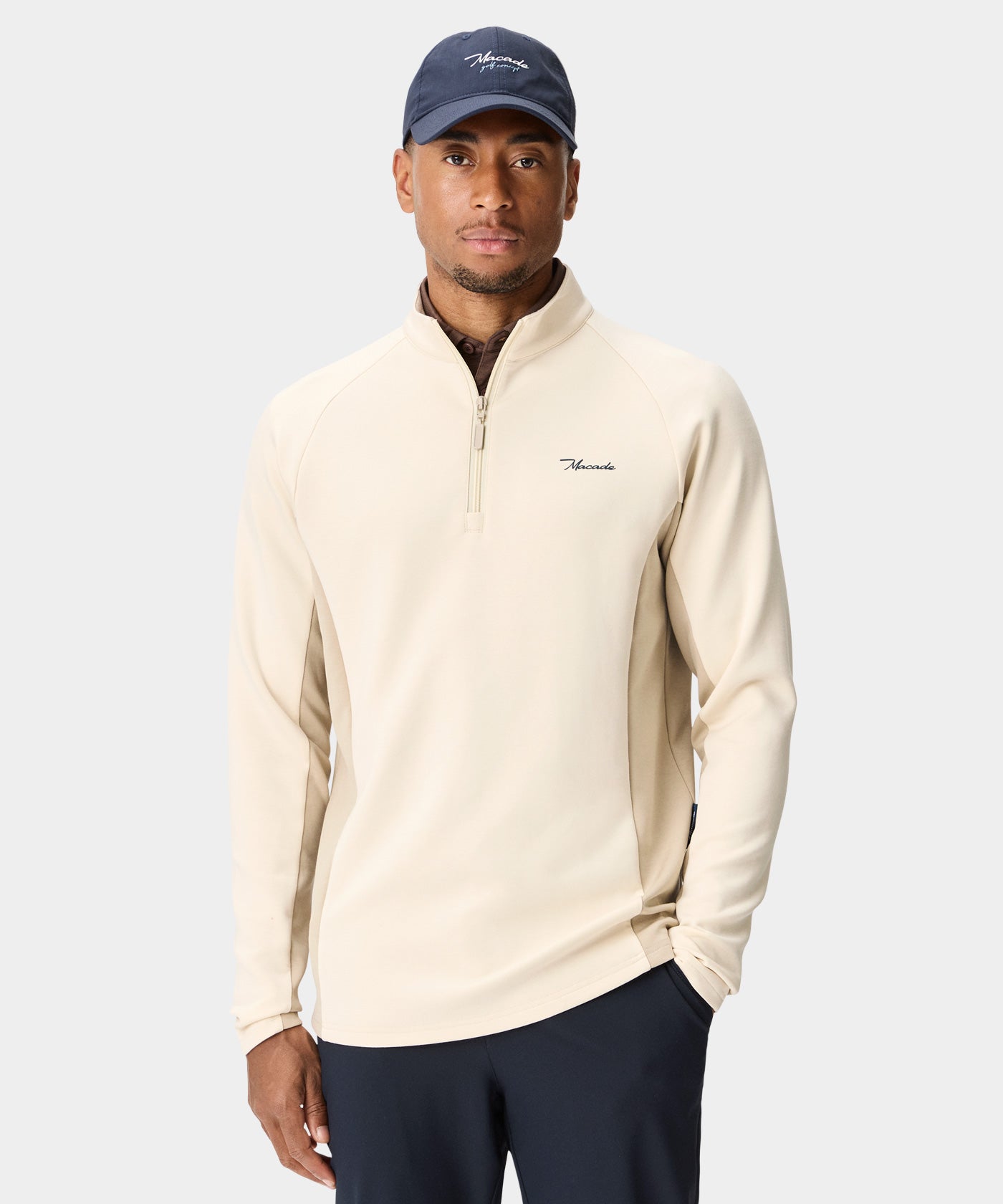 TX Course Quarter Zip - Sand