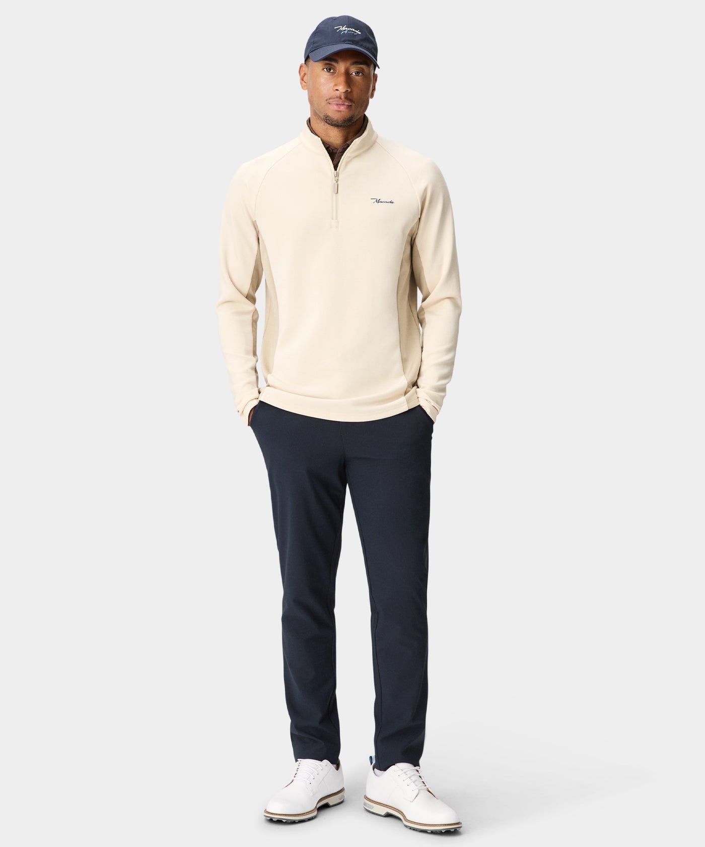 TX Course Quarter Zip - Sand