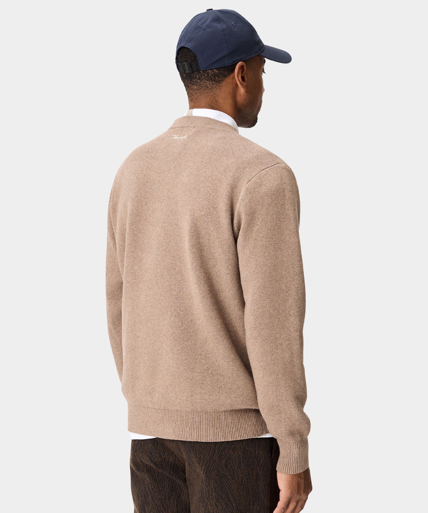 TX Intarsia Knit Crewneck - Ash