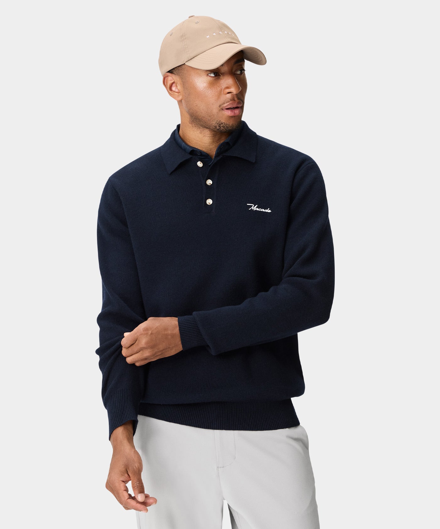 Club Knit Polo - Navy