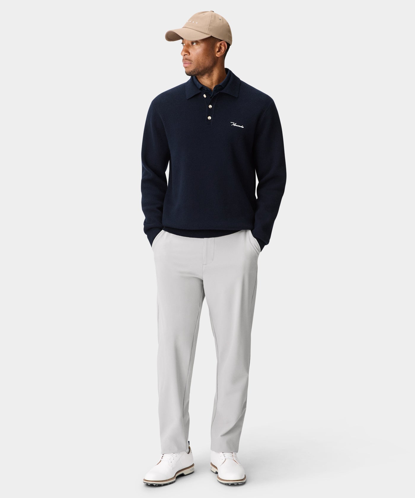 Club Knit Polo - Navy