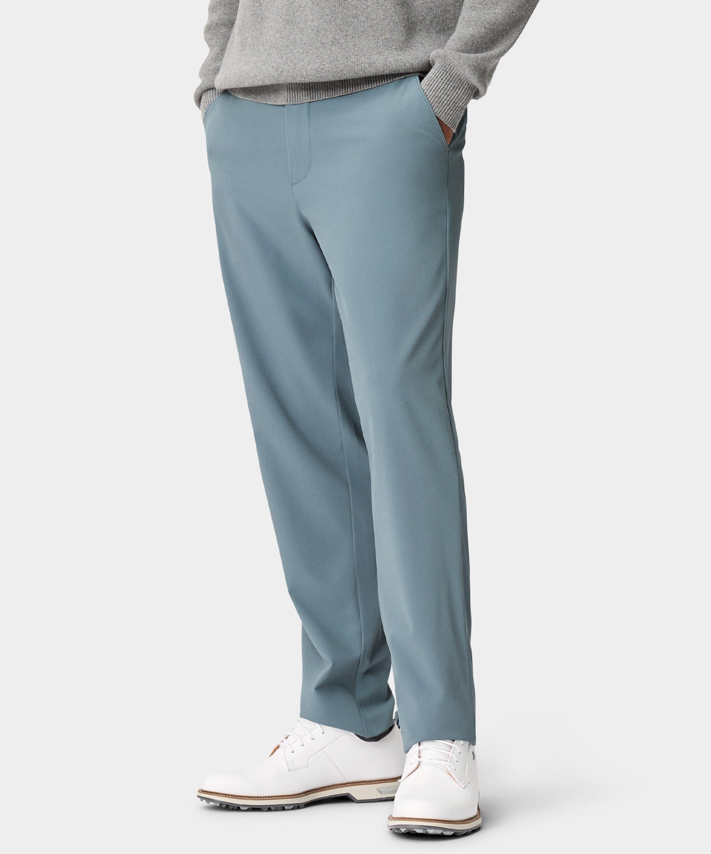 Lightweight Relaxed Trouser - Stone Blue