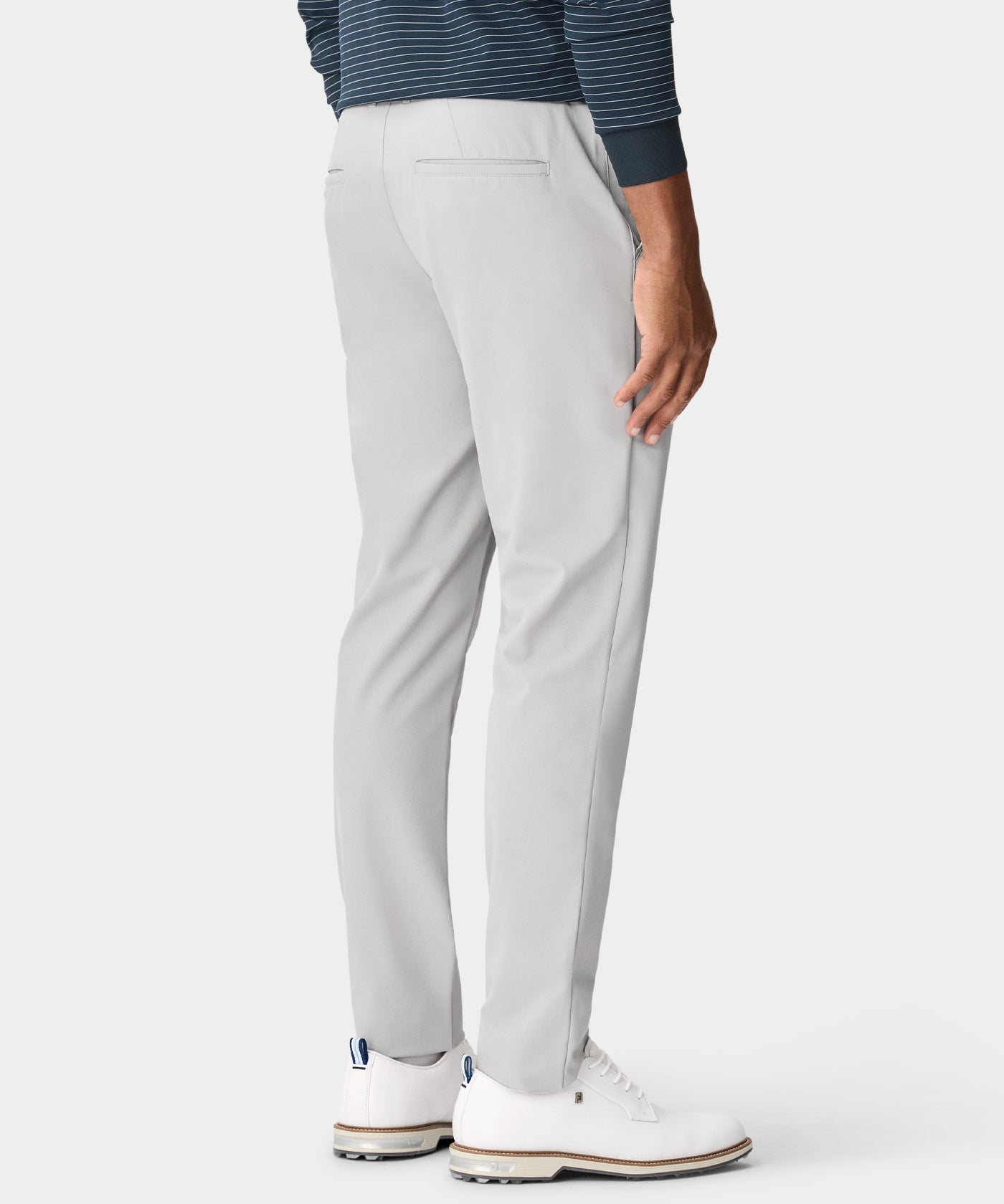 Lightweight Tapered Trouser - Light Grey