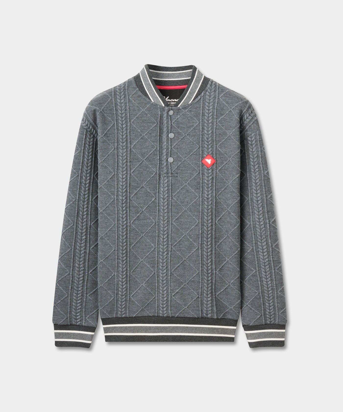 Grey TX Bomber Pullover