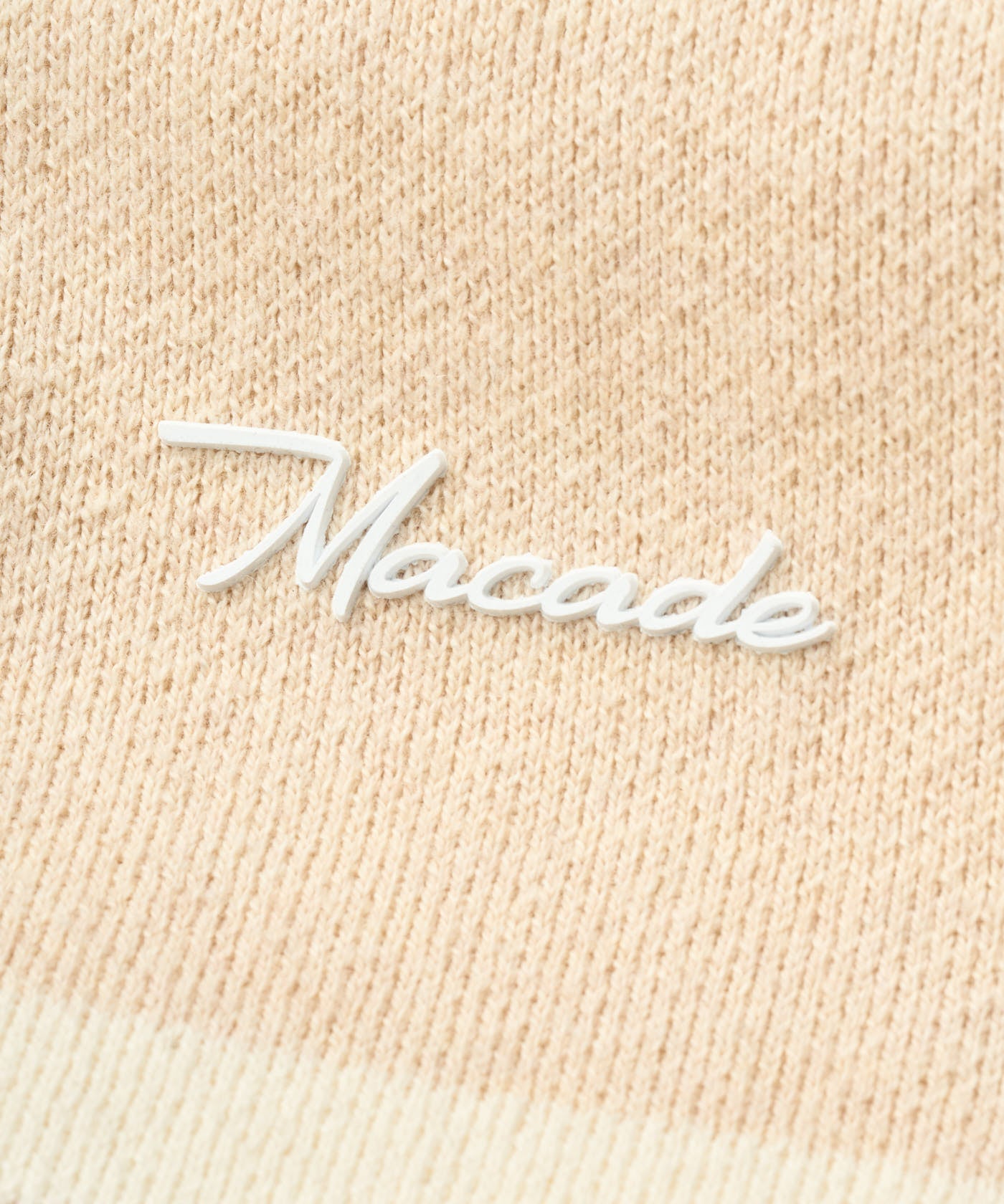 Sand Cashmere Blend Knit Polo