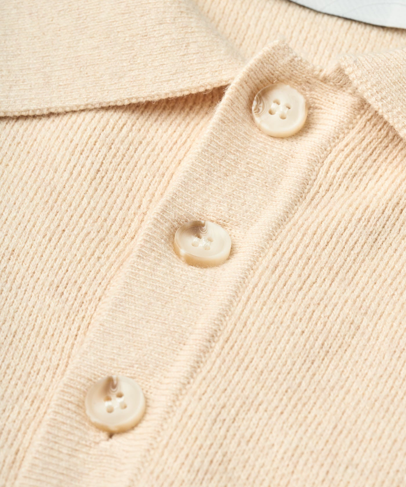 Sand Cashmere Blend Knit Polo