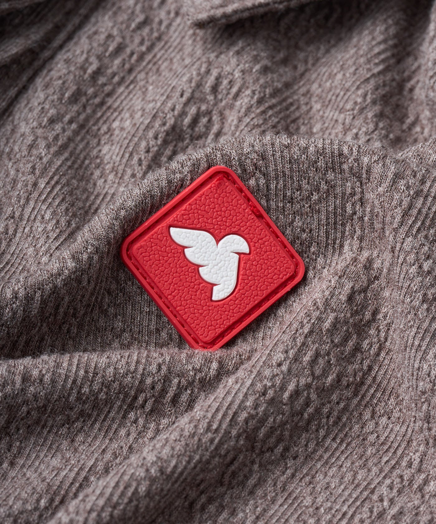 Taupe Crossover Patch Shirt