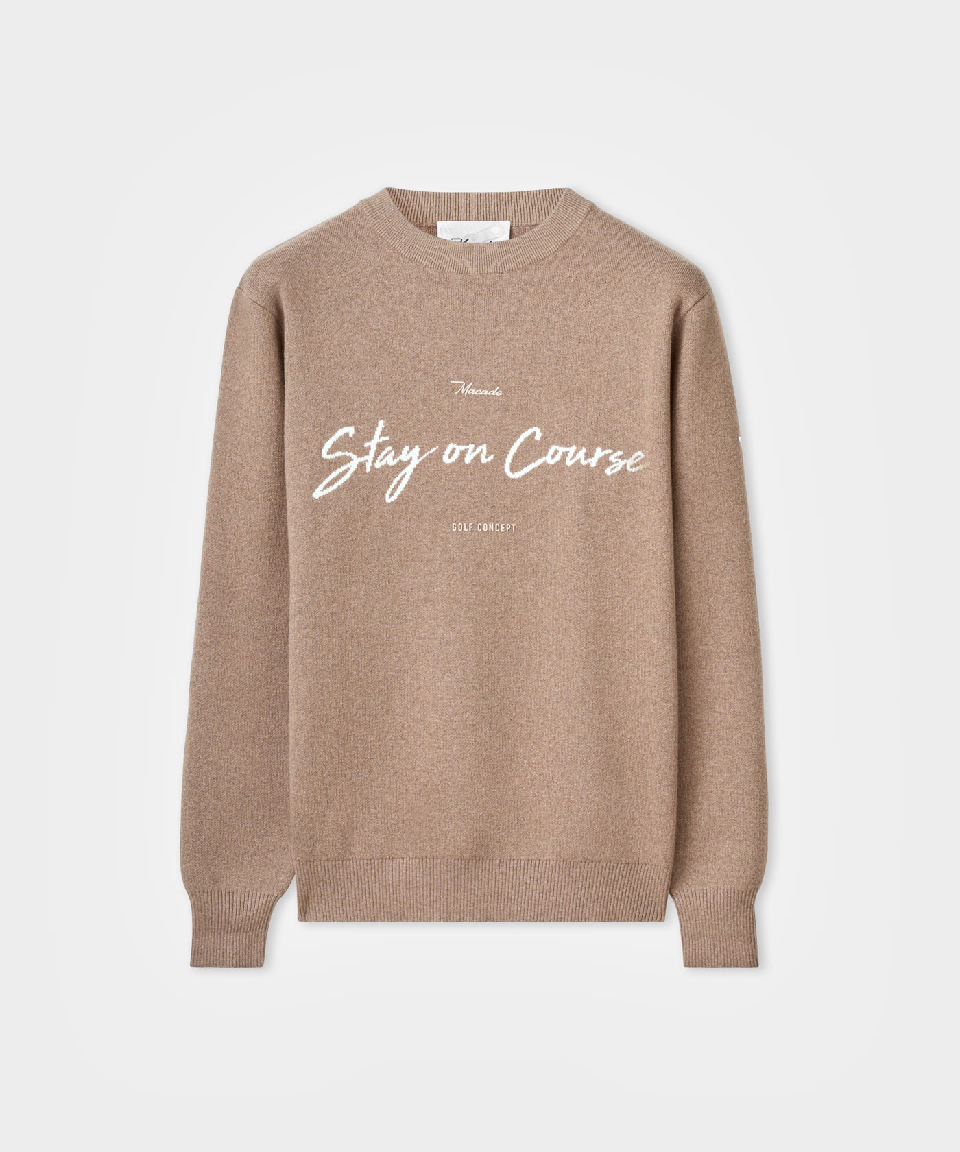 TX Intarsia Knit Crewneck - Ash