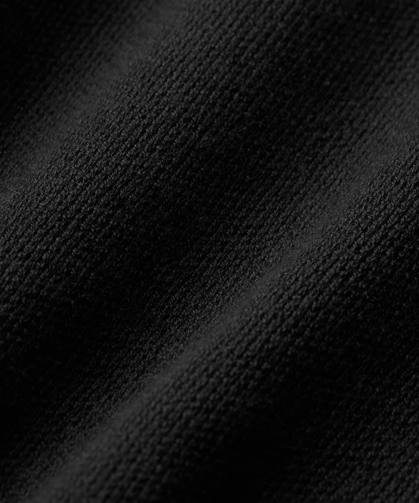 Cropped TX Knit Sweater - Black