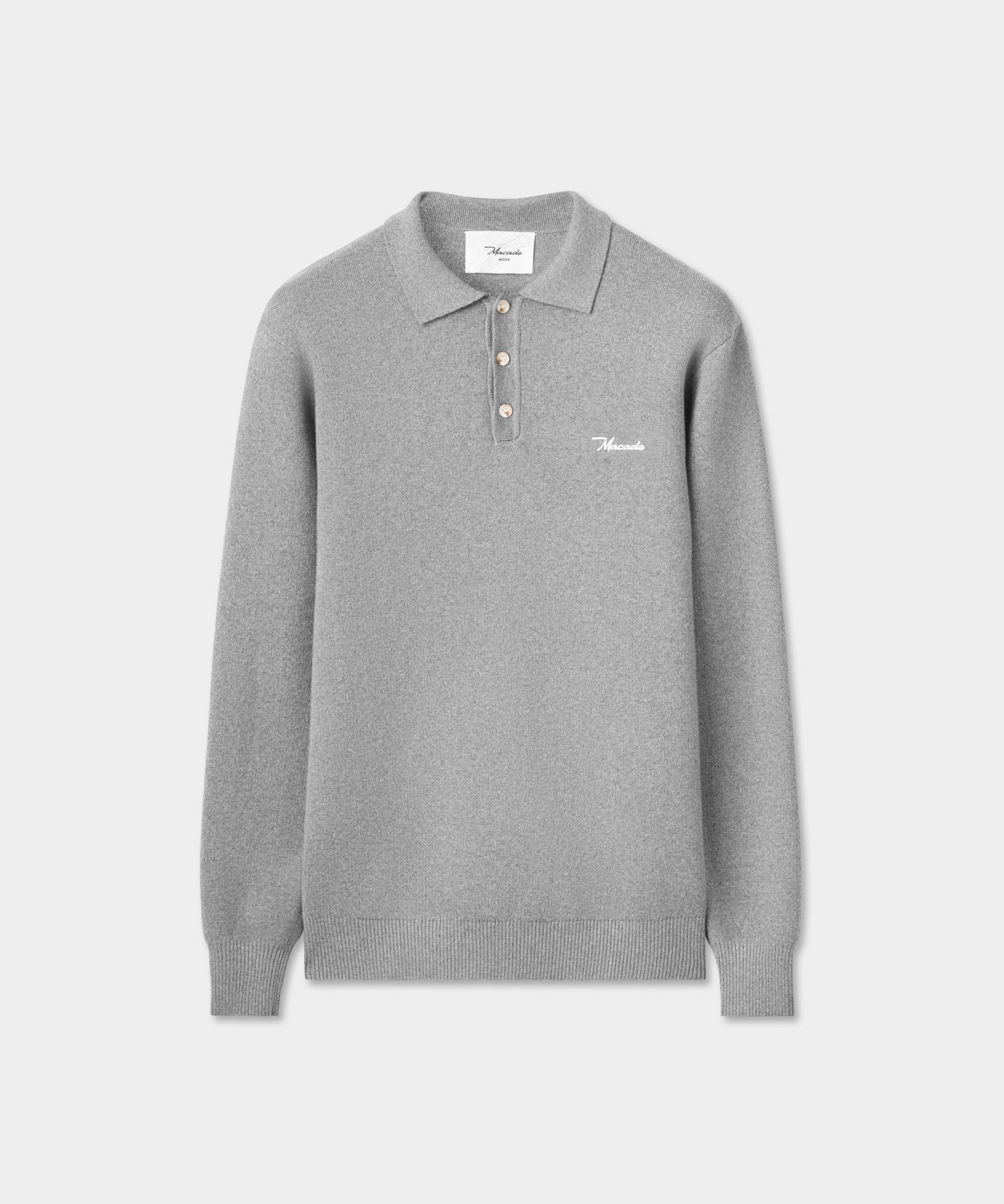 Club Knit Polo - Grey