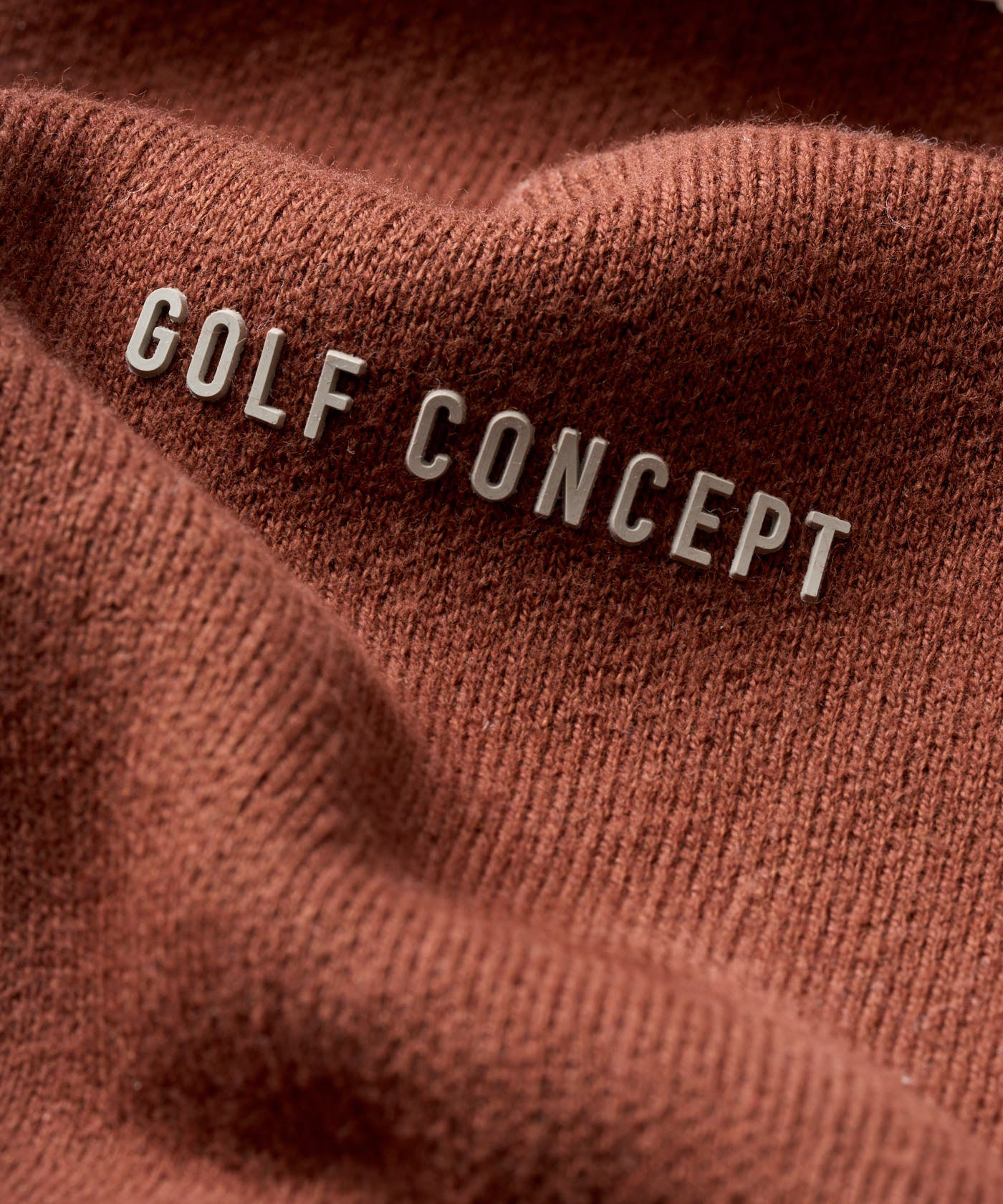 TX Intarsia Knit Crewneck - Rust
