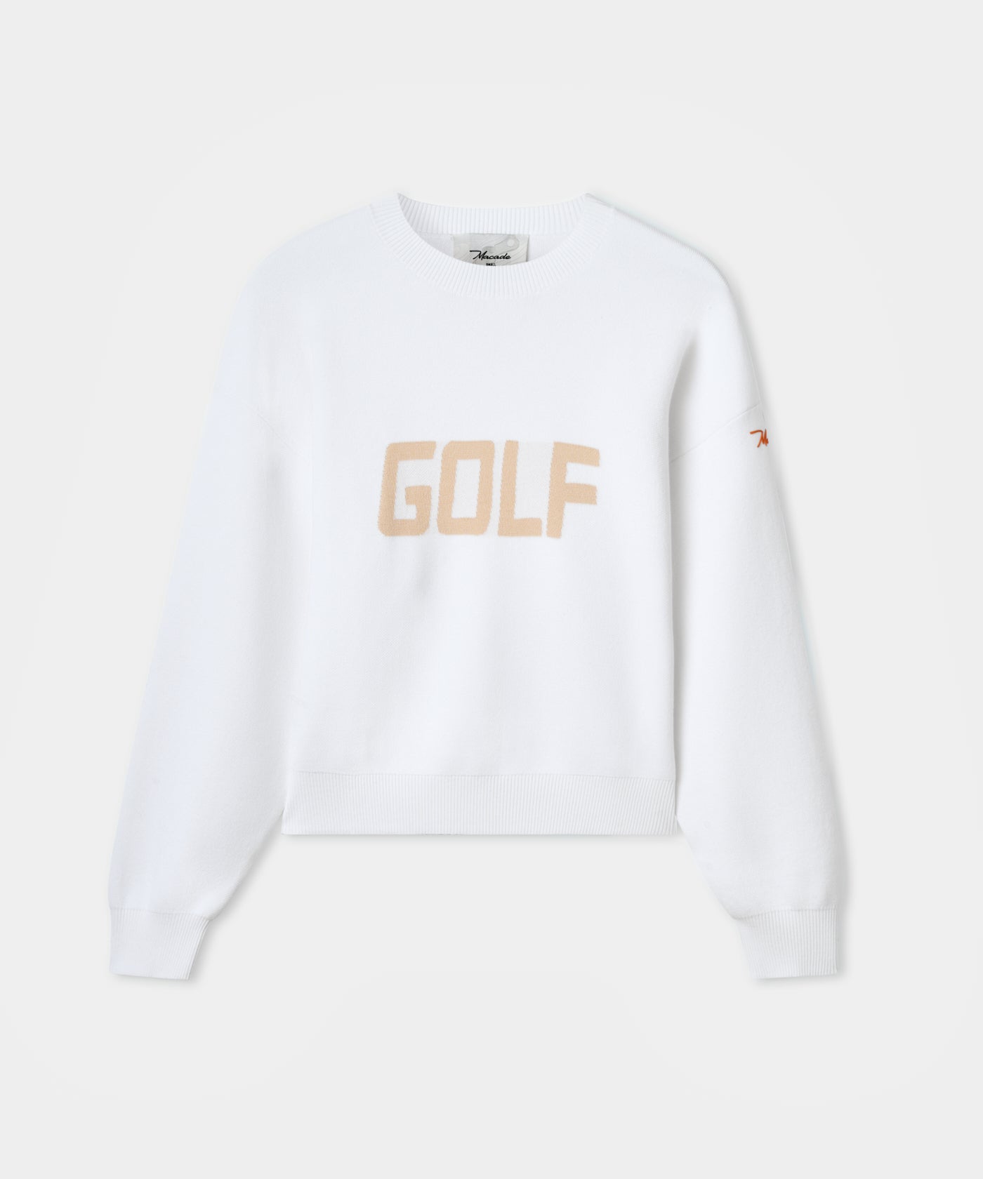 Oversized Golf Sweater - White