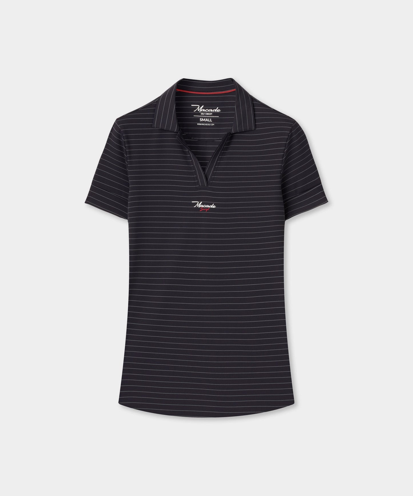 Navy Striped TX Script Open Shirt