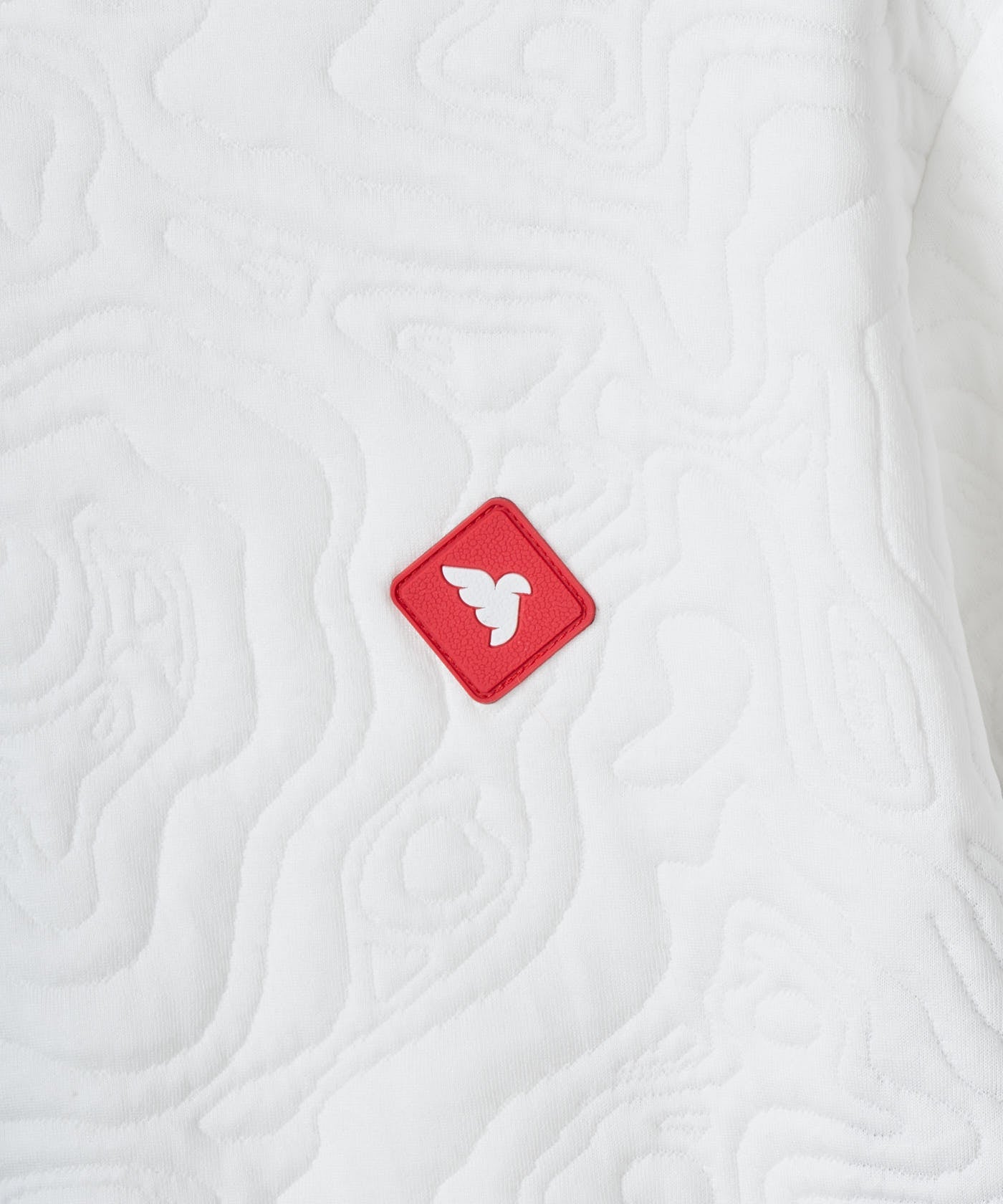 Ridge Mock Sweater - White flatlay 03