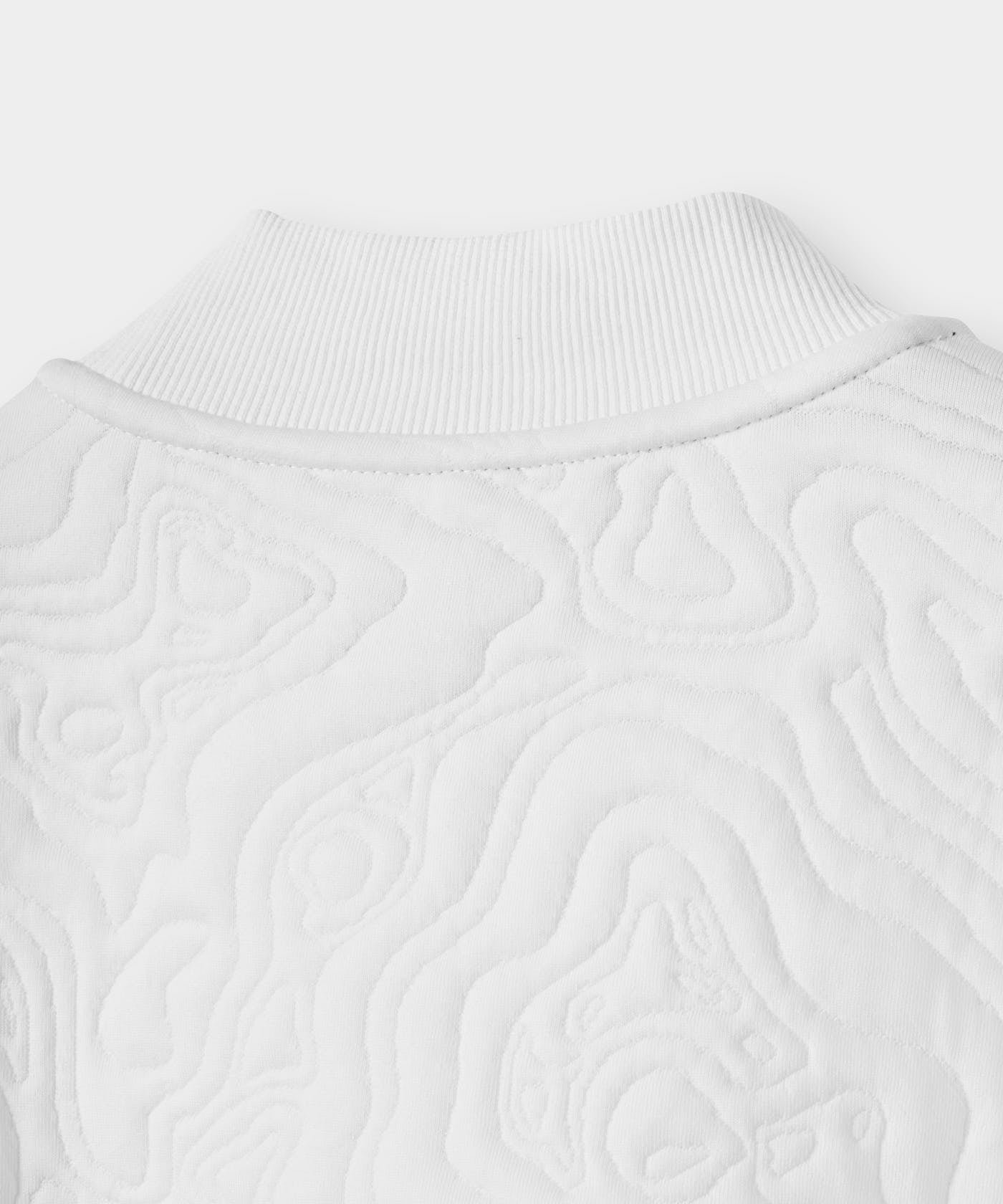 Ridge Mock Sweater - White flatlay 06