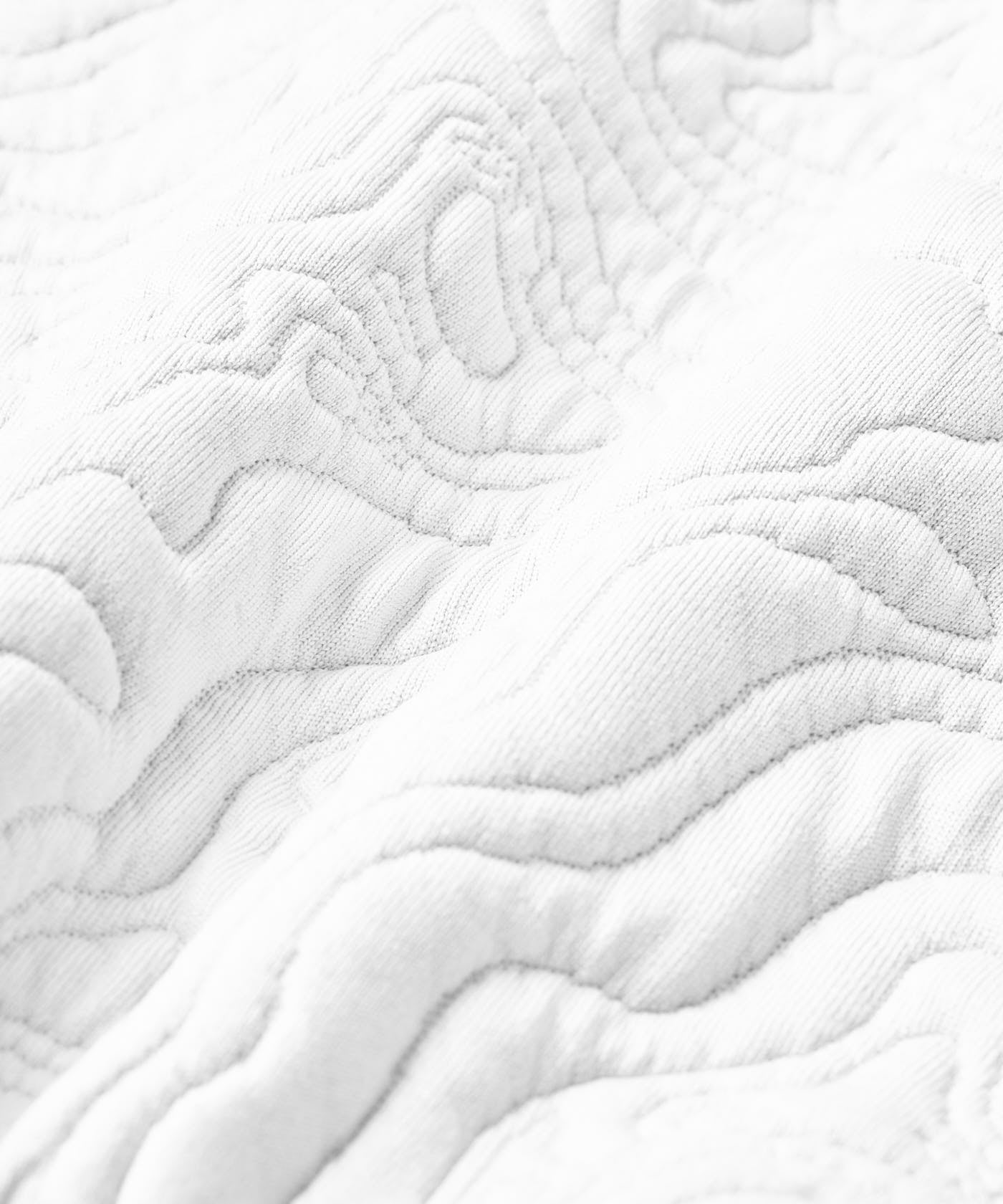 Ridge Mock Sweater - White flatlay macros