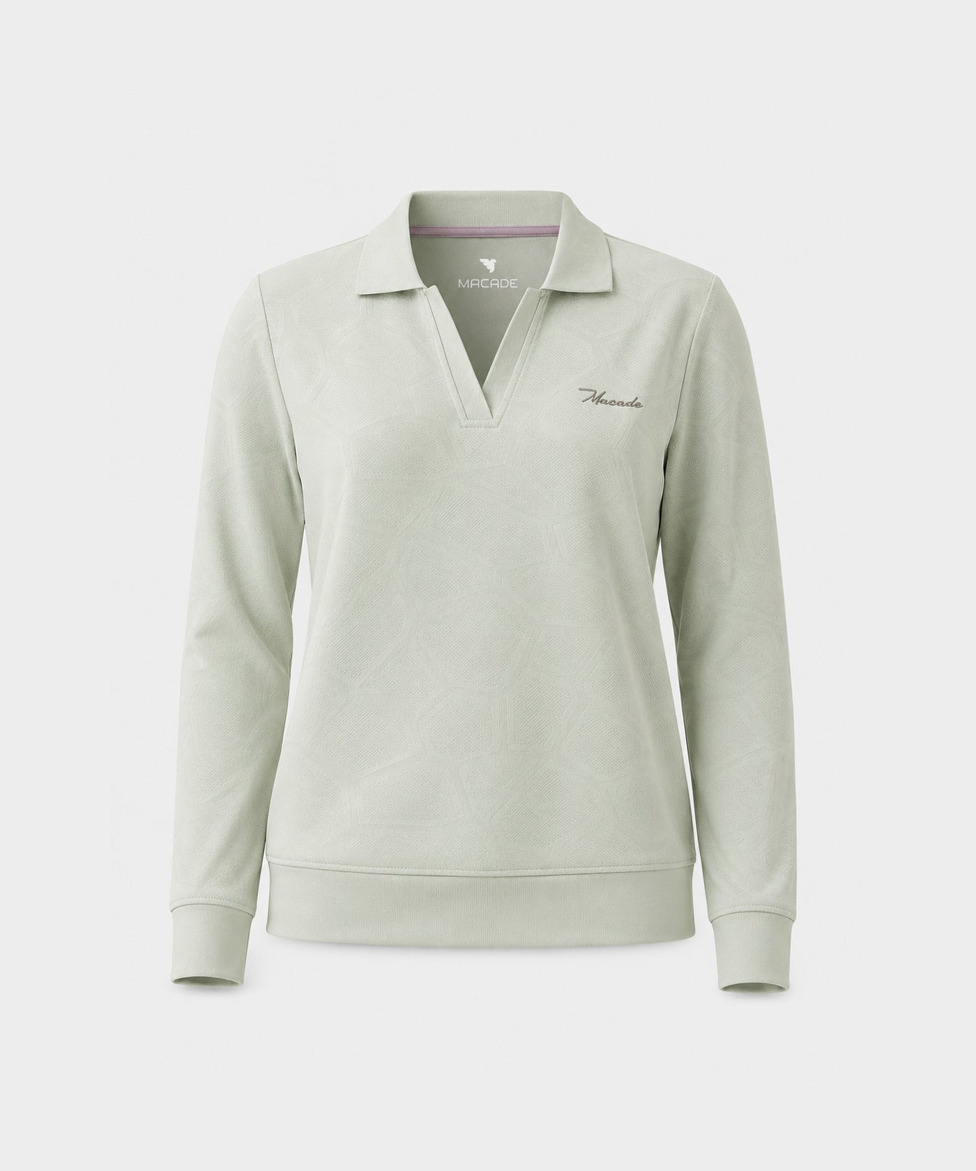 Sadie Open Shirt - Mint Tech Long Sleeve