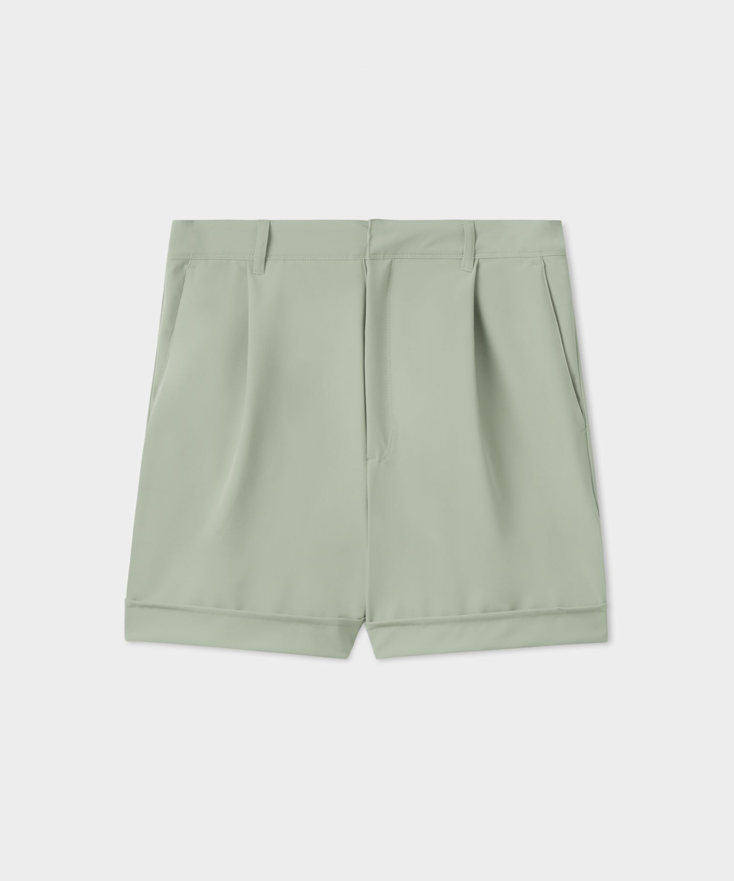 Sage Pleated Course Shorts