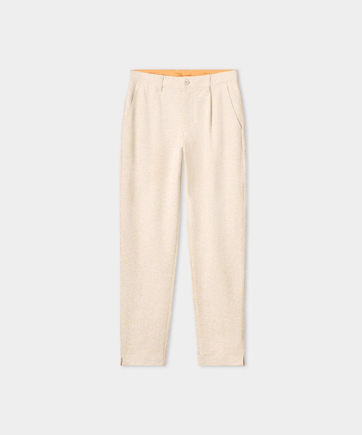 Ridgeweave Pleated Trousers - Sand – Macade