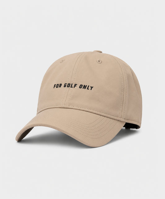 Tan Unstructured Script Cap