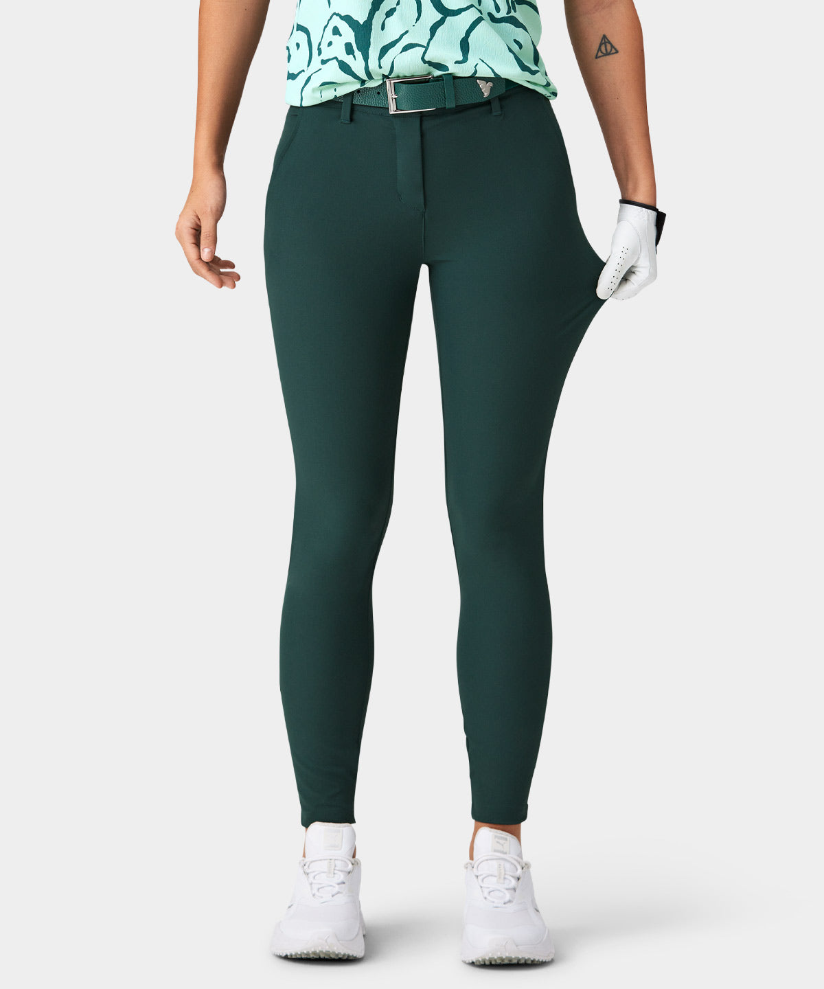 Teal Four-Way Stretch Jogger