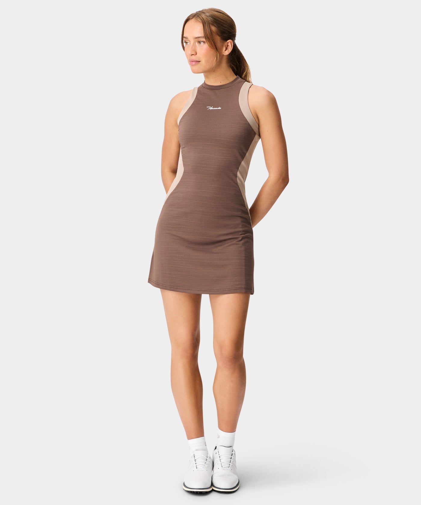Inez Sleeveless Dress - Mocha