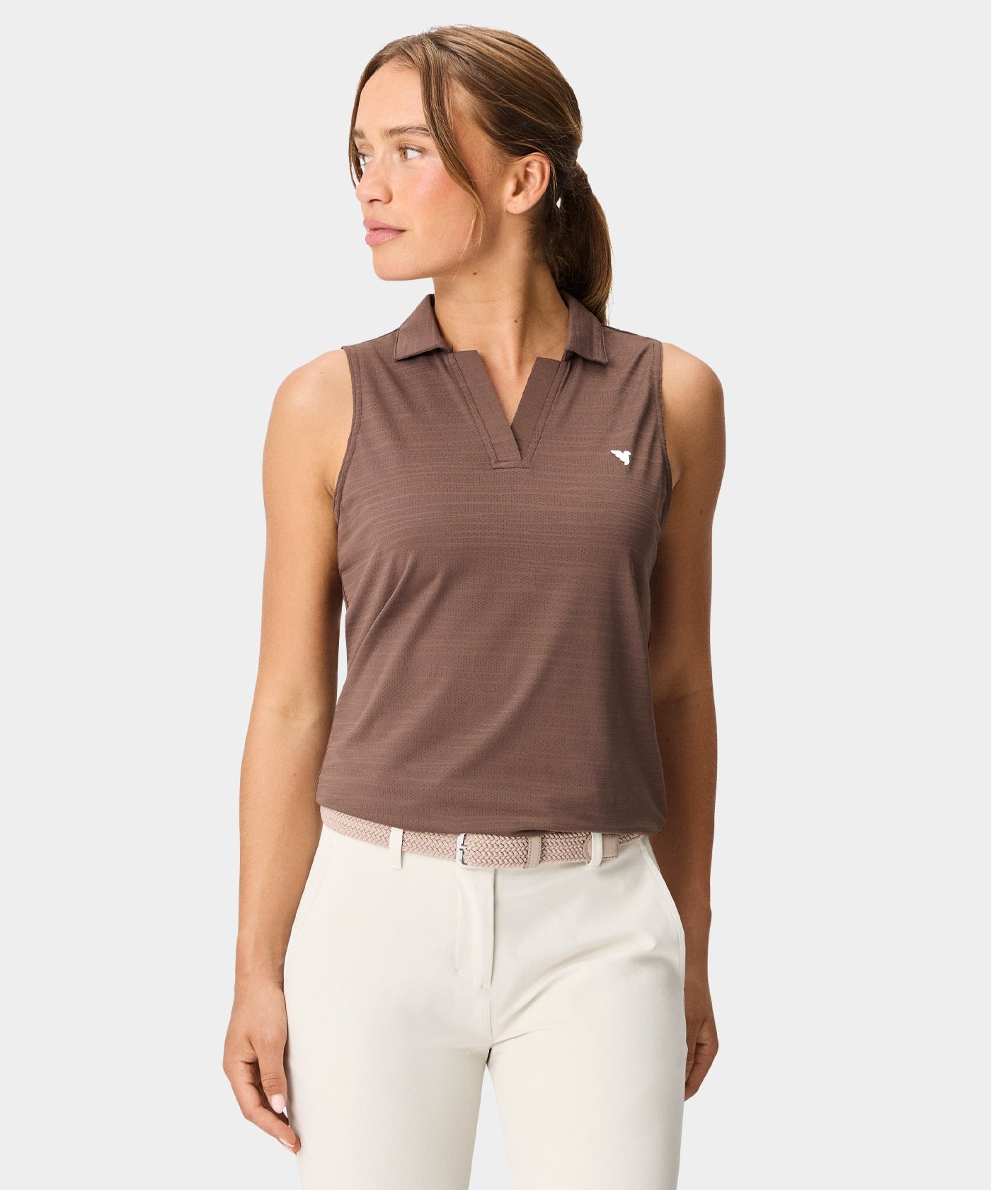 Paige Sleeveless Shirt - Mocha