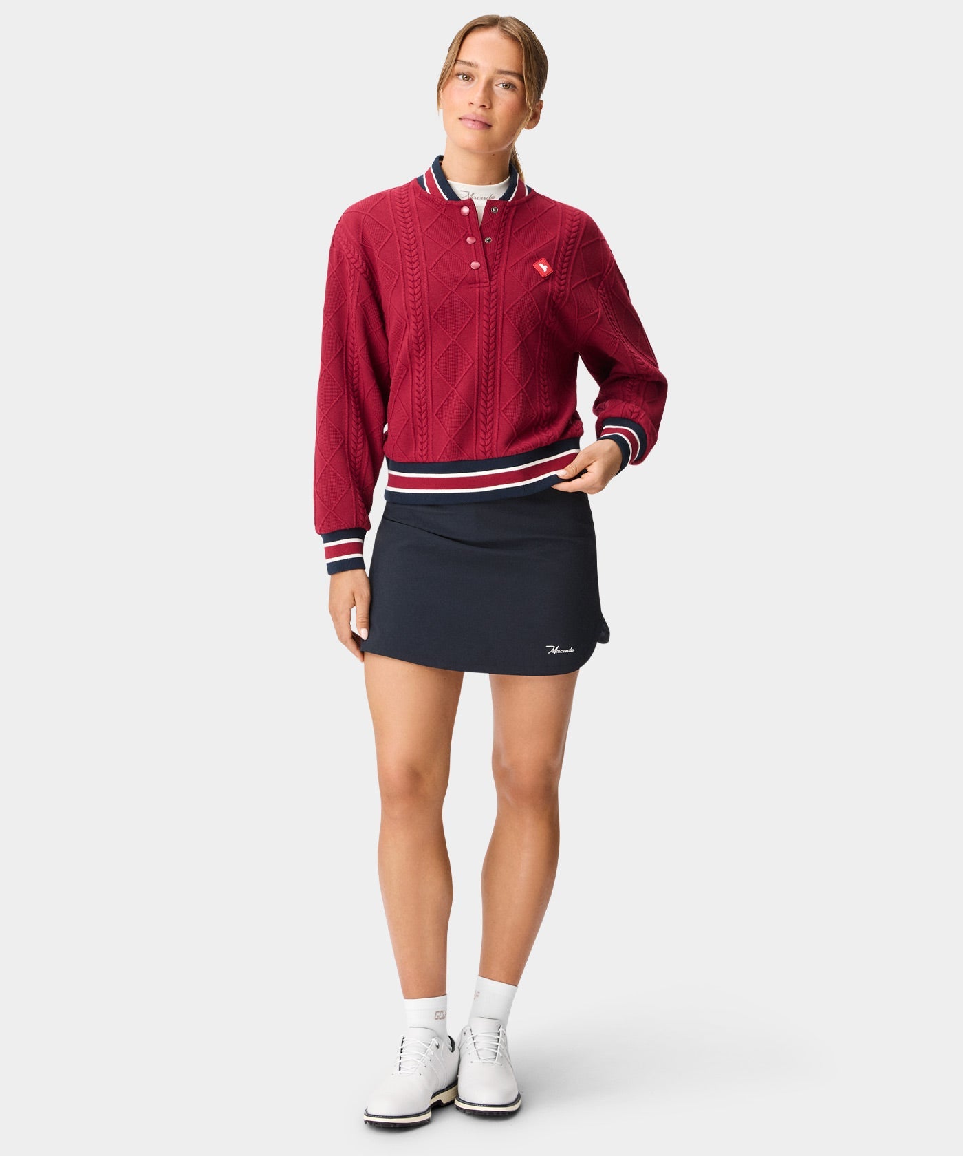 TR Bomber Pullover - Mulberry