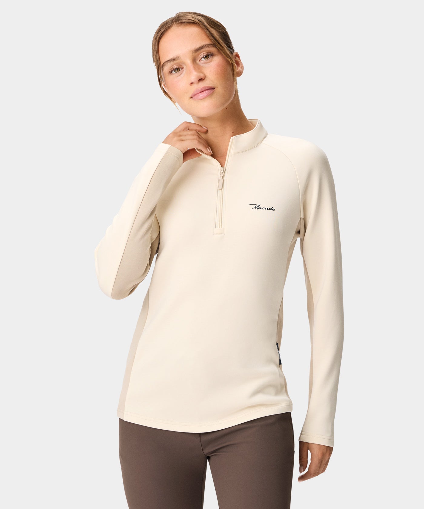 TX Course Quarter Zip - Sand