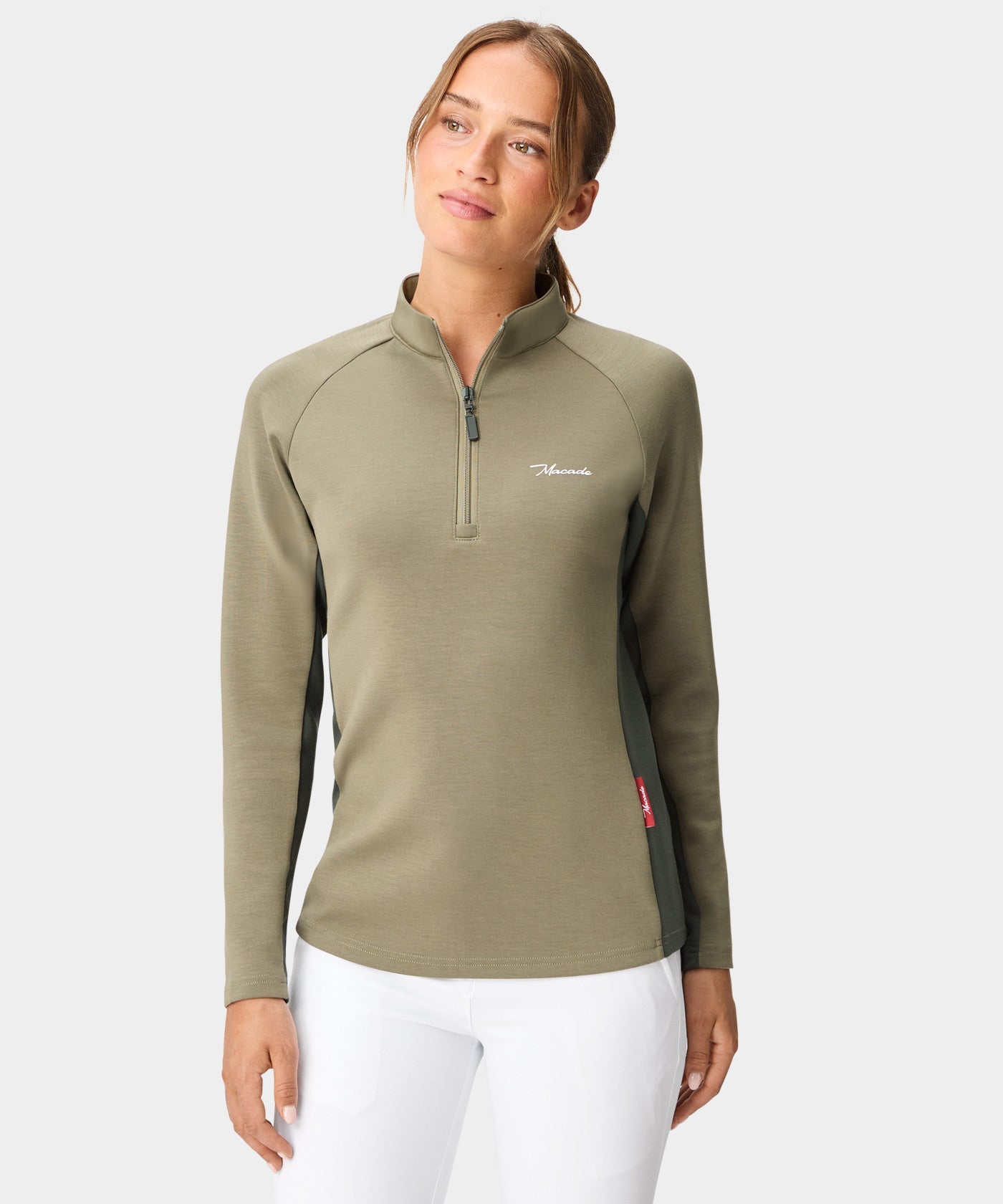 TX Course Quarter Zip - Sage