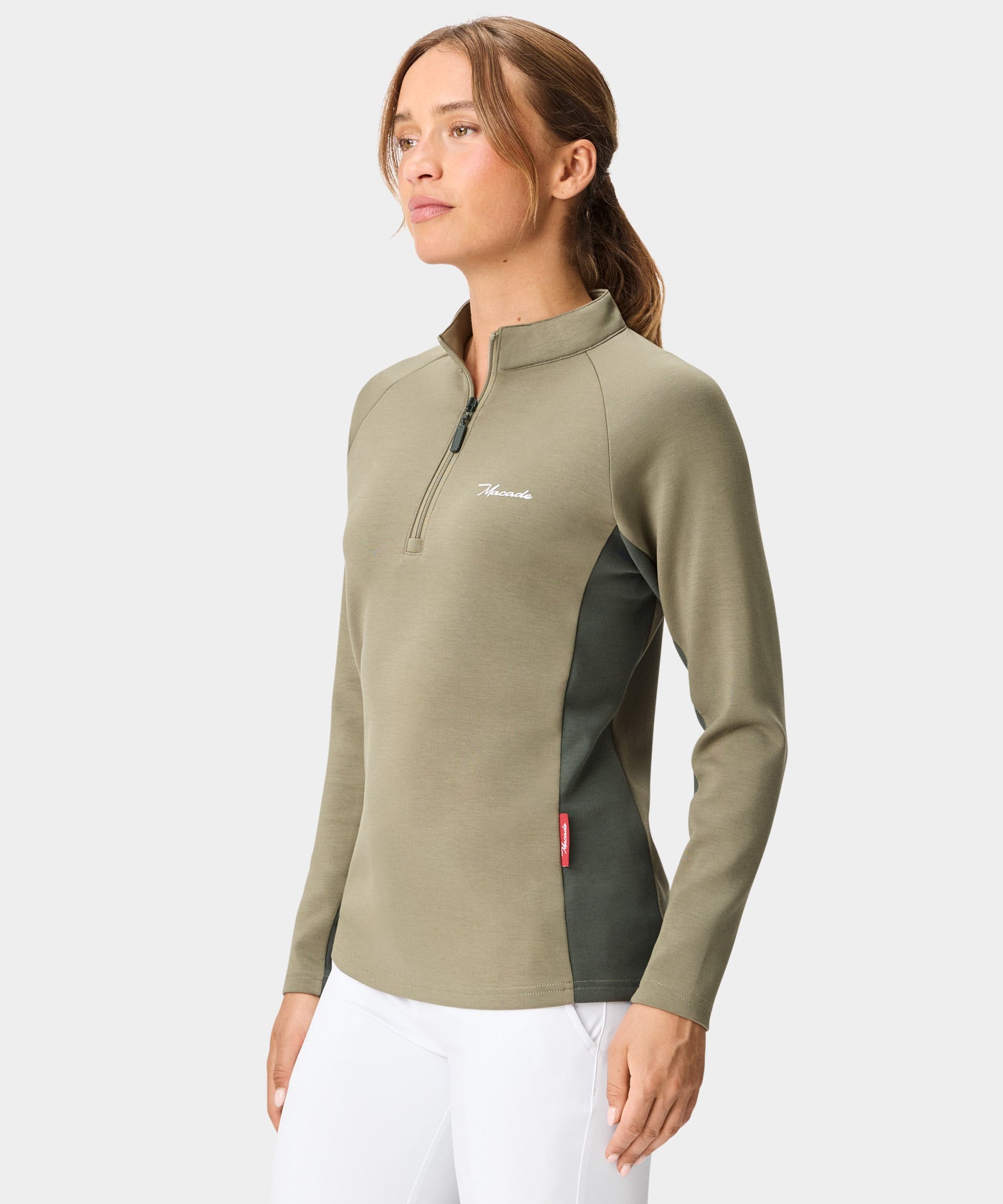 TX Course Quarter Zip - Sage