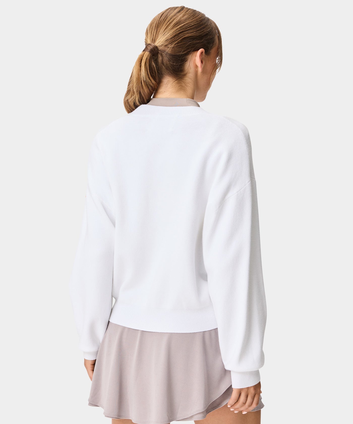 Oversized Golf Sweater - White