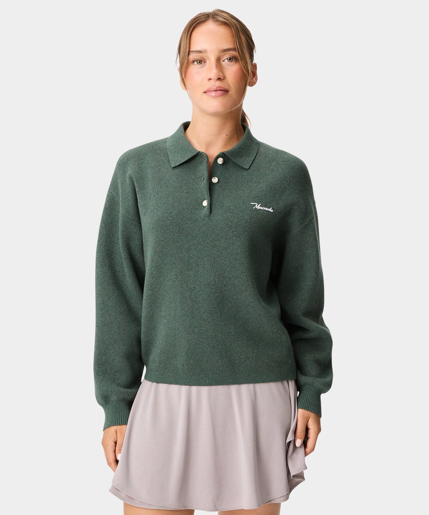 Ivy Knit Sweater - Pine Green