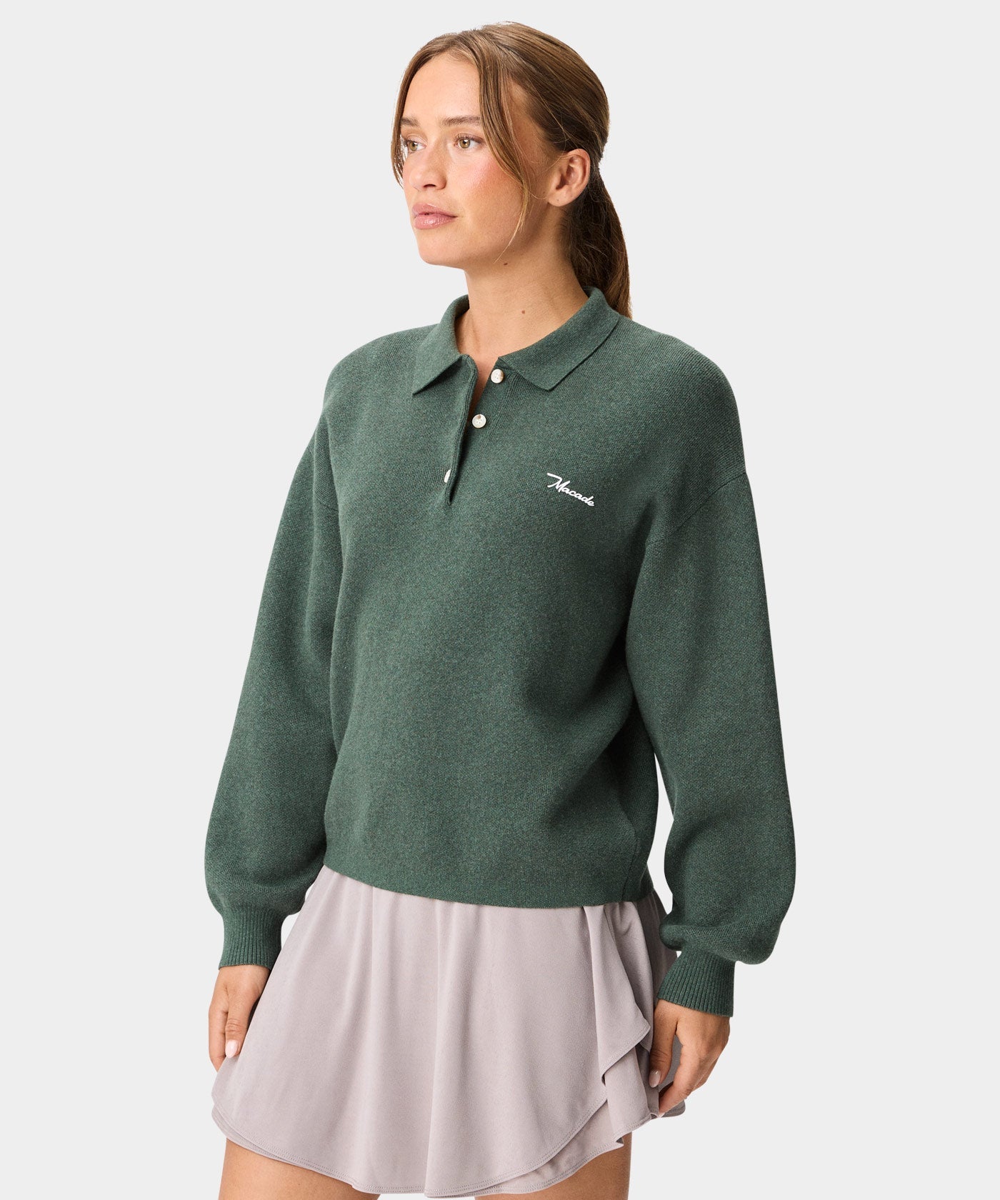Ivy Knit Sweater - Pine Green