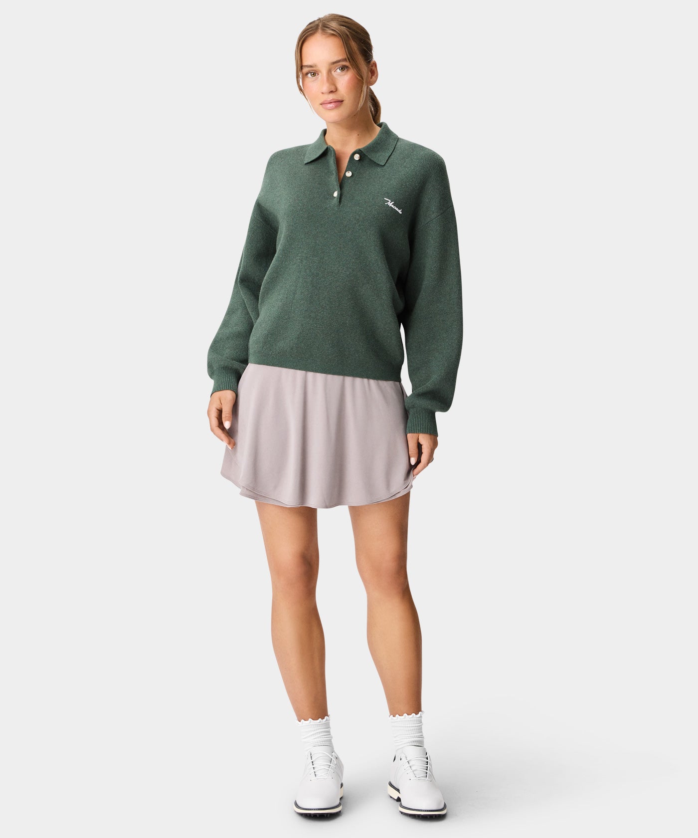 Ivy Knit Sweater - Pine Green