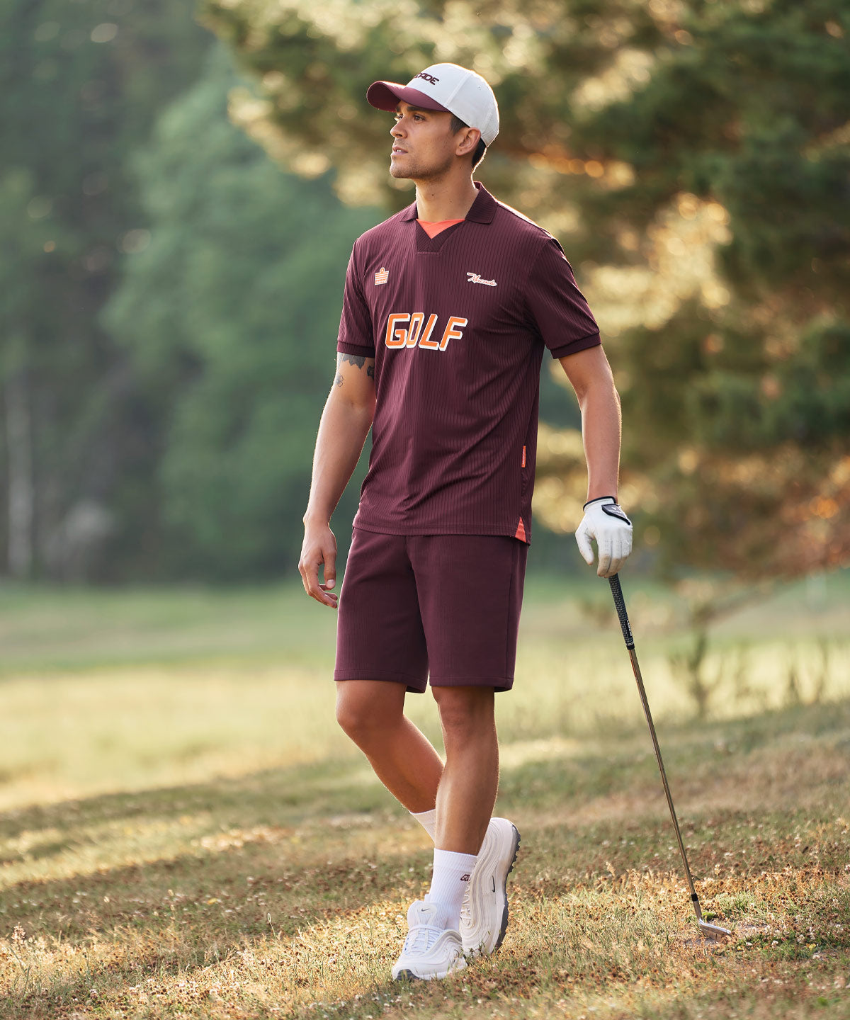 Burgundy deals golf pants